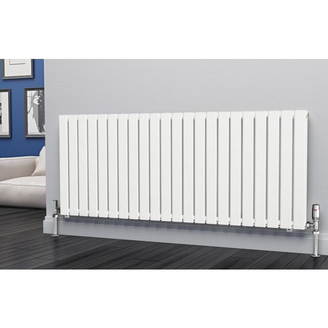 Alt Tag Template: Buy Eastgate Eben Steel White Horizontal Designer Radiator 600mm H x 1496mm W Double Panel - Electric Only - Standard by Eastgate for only £467.16 in Electric Standard Radiators Horizontal at Main Website Store, Main Website. Shop Now