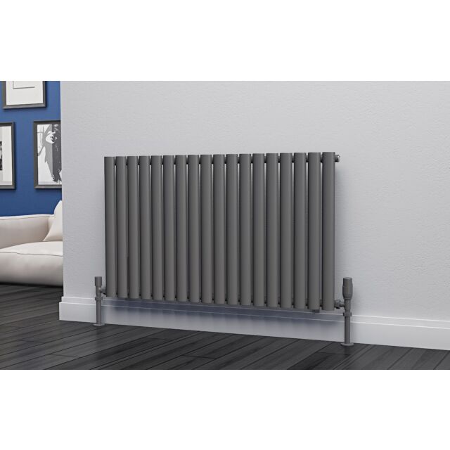 Alt Tag Template: Buy Eastgate Eclipse Steel Anthracite Horizontal Designer Radiator 600mm H x 1044mm W Single Panel - Central Heating by Eastgate for only £228.57 in 2500 to 3000 BTUs Radiators, Anthracite Horizontal Designer Radiators at Main Website Store, Main Website. Shop Now