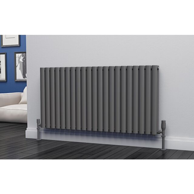 Alt Tag Template: Buy Eastgate Eclipse Steel Anthracite Horizontal Designer Radiator 600mm H x 1218mm W Double Panel - Central Heating by Eastgate for only £361.20 in Horizontal Designer Radiators, 6000 to 7000 BTUs Radiators at Main Website Store, Main Website. Shop Now