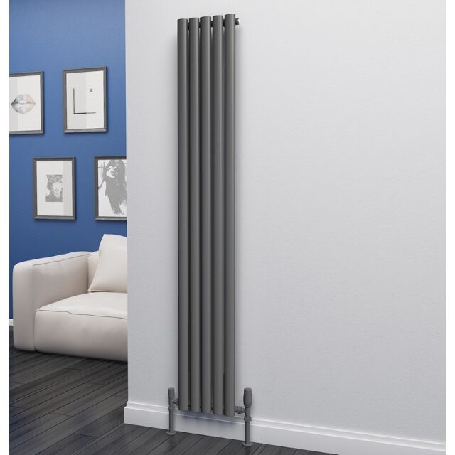 Alt Tag Template: Buy Eastgate Eclipse Steel Anthracite Vertical Designer Radiator 1800mm x 290mm Single Panel - Central Heating by Eastgate for only £191.45 in Shop By Brand, Radiators, TradeRad, View All Radiators, Designer Radiators, TradeRad Radiators, Vertical Designer Radiators, Traderad Elliptical Tube Designer Radiators, Anthracite Vertical Designer Radiators at Main Website Store, Main Website. Shop Now