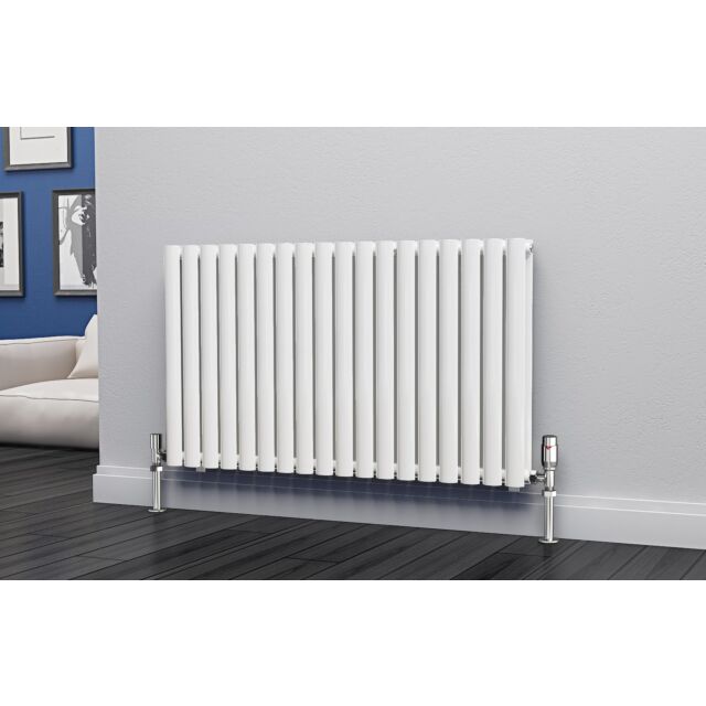 Alt Tag Template: Buy Eastgate Eclipse Steel White Horizontal Designer Radiator 600mm H x 1044mm W Double Panel - Central Heating by Eastgate for only £301.72 in 5000 to 5500 BTUs Radiators, White Horizontal Designer Radiators at Main Website Store, Main Website. Shop Now