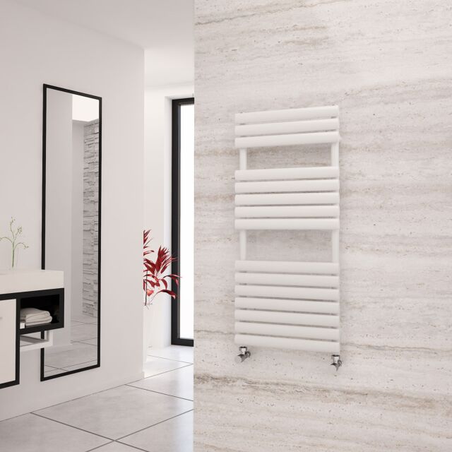 Alt Tag Template: Buy Eastgate Eclipse White Tube Designer Towel Rail by Eastgate for only £125.18 in Huge Savings, SALE, White Designer Heated Towel Rails, Eastgate Heated Towel Rails, Eastgate Eclipse Designer Towel Rail at Main Website Store, Main Website. Shop Now
