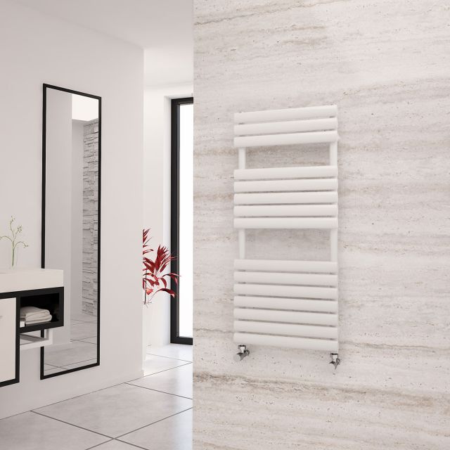 Alt Tag Template: Buy Eastgate Eclipse White Designer Towel Rail 1120mm H x 500mm W - Electric Only - Standard by Eastgate for only £264.63 in Electric Standard Designer Towel Rails at Main Website Store, Main Website. Shop Now