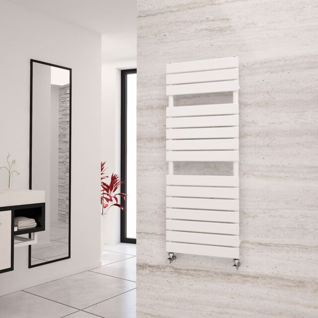 Alt Tag Template: Buy Eastgate Liso White Flat Tube Designer Towel Rail 1292mm H x 500mm W - Central Heating by Eastgate for only £185.13 in 2000 to 2500 BTUs Towel Rails, Eastgate Heated Towel Rails, Eastgate Liso Designer Heated Towel Rails at Main Website Store, Main Website. Shop Now