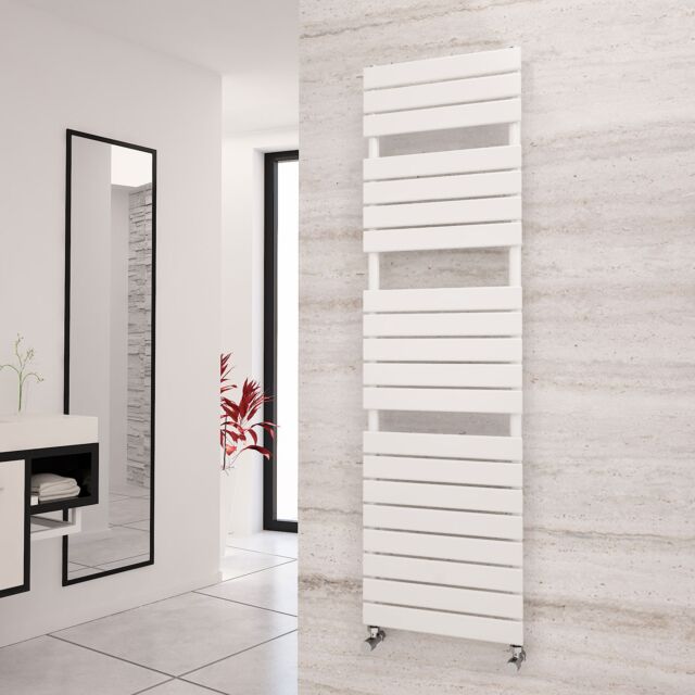 Alt Tag Template: Buy Eastgate Liso White Flat Tube Designer Towel Rail 1748mm H x 500mm W - Central Heating by Eastgate for only £239.50 in 3000 to 3500 BTUs Towel Rails, Eastgate Heated Towel Rails, Eastgate Liso Designer Heated Towel Rails at Main Website Store, Main Website. Shop Now