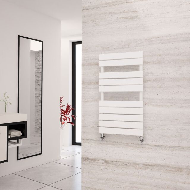 Alt Tag Template: Buy Eastgate Liso White Flat Tube Designer Towel Rail 912mm H x 500mm W - Central Heating by Eastgate for only £123.10 in 1500 to 2000 BTUs Towel Rails, Eastgate Heated Towel Rails, Eastgate Liso Designer Heated Towel Rails at Main Website Store, Main Website. Shop Now