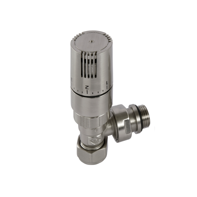 Alt Tag Template: Buy Eastgate Kingston TRV Angled Tradational Radiator Valve Nickel by Eastgate for only £115.00 in Thermostatic Radiator Valves, Radiator Valves, Towel Rail Valves, Valve Packs, Nickel Radiator Valves at Main Website Store, Main Website. Shop Now