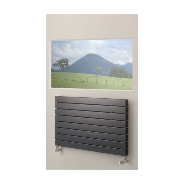 Alt Tag Template: Buy Eucotherm Mars DUO Double Flat Panel Horizontal Designer Radiator Silver 445mm H x 1500mm W by Eucotherm for only £490.63 in 3500 to 4000 BTUs Radiators, Silver Horizontal Designer Radiators at Main Website Store, Main Website. Shop Now