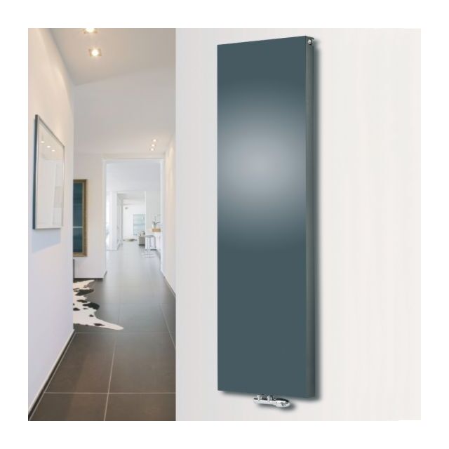 Alt Tag Template: Buy Eucotherm Mars Duo Plus Solid Double Flat Panel Vertical Designer Radiator Anthracite 1800mm H x 600mm W by Eucotherm for only £735.94 in Radiators, Designer Radiators, 6000 to 7000 BTUs Radiators, Vertical Designer Radiators, Anthracite Vertical Designer Radiators at Main Website Store, Main Website. Shop Now