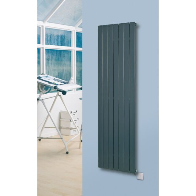 Alt Tag Template: Buy Eucotherm Mars Electro Single Flat Panel Vertical Designer Radiator Anthracite 1800mm H x 520mm W - Electric Only by Eucotherm for only £541.54 in Eucotherm, Eucotherm Radiators at Main Website Store, Main Website. Shop Now