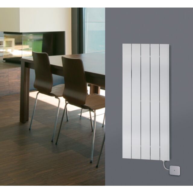 Alt Tag Template: Buy Eucotherm Mars Electro Single Flat Panel Vertical Designer Radiator White 1800mm H x 520mm W - Electric Only by Eucotherm for only £492.17 in Radiators, Eucotherm, Eucotherm Radiators at Main Website Store, Main Website. Shop Now