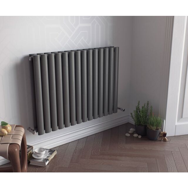 Alt Tag Template: Buy Eucotherm Nova Tube Duo 600 Vertical Designer Radiator Textured Matt Anthracite 600mm H x 410mm W by Eucotherm for only £182.83 in 1500 to 2000 BTUs Radiators, Vertical Designer Radiators at Main Website Store, Main Website. Shop Now