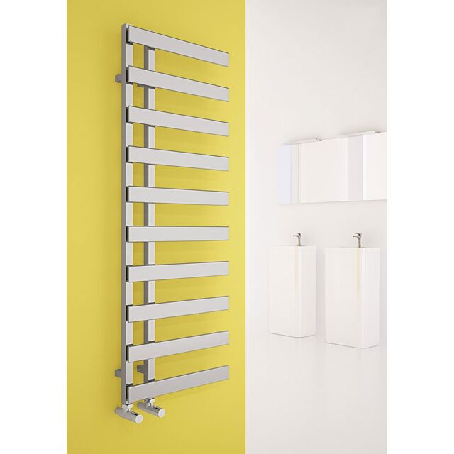 Alt Tag Template: Buy Carisa Floris Steel Chrome Designer Heated Towel Rail 1000mm x 500mm Dual Fuel - Thermostatic by Carisa for only £448.84 in Carisa Designer Radiators, Dual Fuel Thermostatic Towel Rails at Main Website Store, Main Website. Shop Now