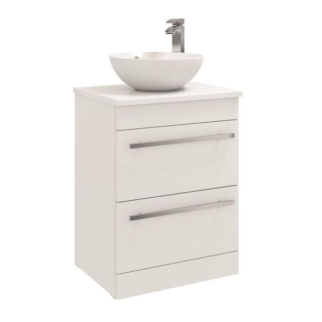 Alt Tag Template: Buy Kartell Purity 600mm Wall Mounted 2 Drawer Unit with Ceramic Worktop & Sit On Bowl - White (Excluding Basin) by Kartell for only £515.45 in Furniture, Suites, Bathroom Vanity Units, Bathroom Cabinets & Storage, Wall Mounted Vanity Units, Modern Vanity Units, Modern Bathroom Cabinets at Main Website Store, Main Website. Shop Now