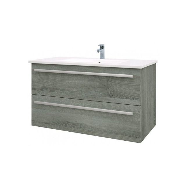 Alt Tag Template: Buy Kartell Purity Wall Mounted 2 Drawer Unit & Ceramic Basin 900mm - Grey Ash by Kartell for only £449.16 in Furniture, Suites, Basins, Bathroom Vanity Units, Bathroom Cabinets & Storage, Wall Mounted Vanity Units, Modern Vanity Units, Modern Bathroom Cabinets at Main Website Store, Main Website. Shop Now