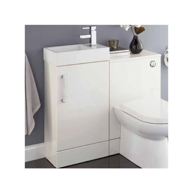 Alt Tag Template: Buy Kartell Liberty 1-Door Floorstanding Unit with Ceramic Basin 450mm - White by Kartell for only £273.90 in Modern WC & Basin Units at Main Website Store, Main Website. Shop Now