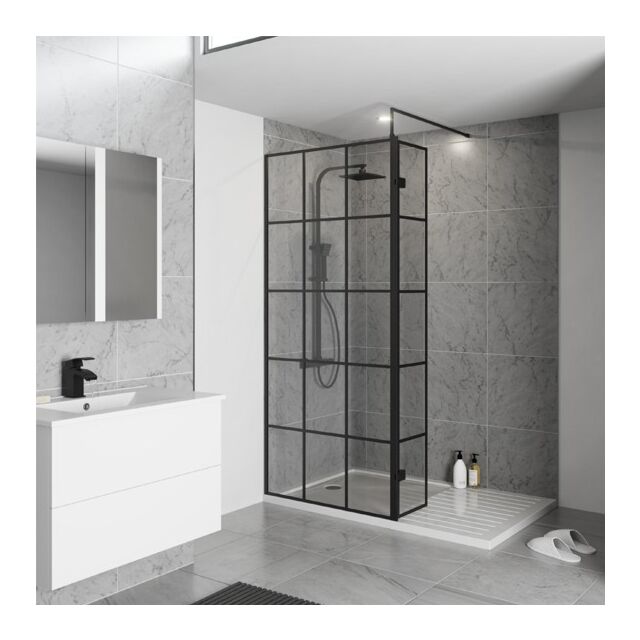 Alt Tag Template: Buy Kartell Krittel Wet Room Screen with Support Bar 700mm by Kartell for only £196.32 in Enclosures, Kartell UK, Wet Rooms, Wet Room Screens at Main Website Store, Main Website. Shop Now