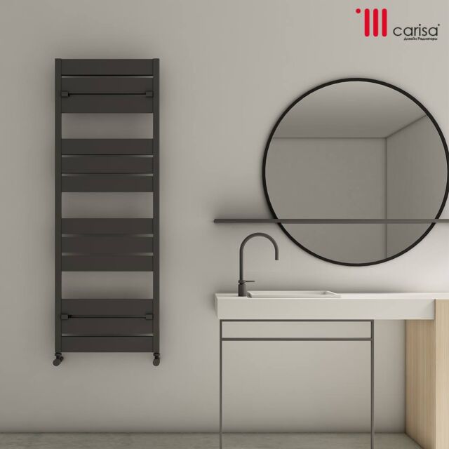 Alt Tag Template: Buy Carisa Mack Bath Aluminium Designer Heated Towel Rail 700mm H x 500mm W Textured Anthracite Central Heating by Carisa for only £229.94 in Towel Rails, Carisa Designer Radiators, Designer Heated Towel Rails, Heated Towel Rails Ladder Style, Aluminium Designer Heated Towel Rails, Carisa Towel Rails, Anthracite Ladder Heated Towel Rails, Straight Anthracite Heated Towel Rails at Main Website Store, Main Website. Shop Now