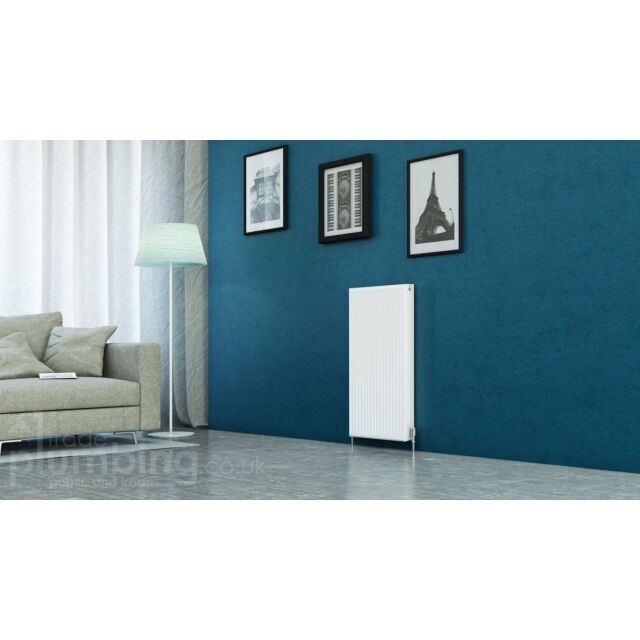 Alt Tag Template: Buy Kartell Kompact Type 21 Double Panel Single Convector Radiator 900mm H x 500mm W White by Kartell for only £123.68 in 3000 to 3500 BTUs Radiators, 900mm High Series at Main Website Store, Main Website. Shop Now