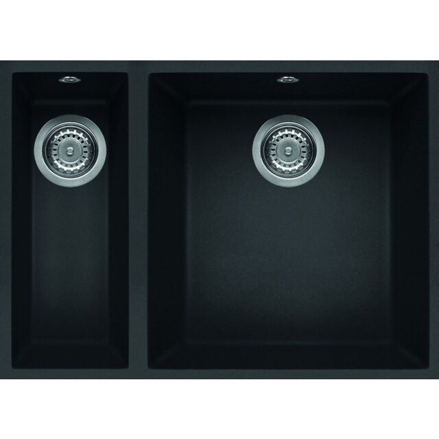 Alt Tag Template: Buy Reginox Quadra 150 Inset 1.5 Bowl Granite Black Undermount Kitchen Sink Black Metaltek by Reginox for only £307.91 in Reginox, Granite Kitchen Sinks at Main Website Store, Main Website. Shop Now