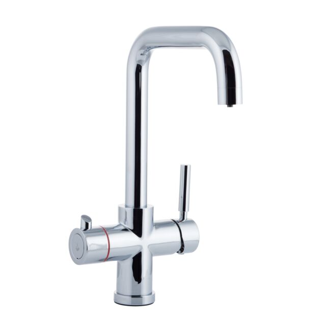 Alt Tag Template: Buy Reginox AMANZI Brushed Nickel 3-in-1 Instant Boiling Water Kitchen Mixer Tap by Reginox for only £353.74 in Shop By Brand, Kitchen, Kitchen Taps, Reginox, Instant boiling water tap, Reginox Kitchen Taps at Main Website Store, Main Website. Shop Now