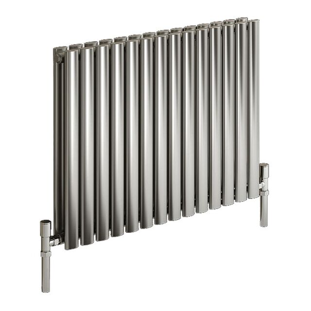 Alt Tag Template: Buy Reina Nerox Stainless Steel Polished Horizontal Designer Radiator 600mm H x 1003mm W Double Panel Dual Fuel - Standard by Reina for only £697.81 in Reina, Dual Fuel Standard Horizontal Radiators at Main Website Store, Main Website. Shop Now