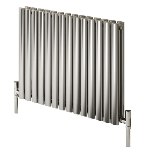 Alt Tag Template: Buy Reina Nerox Stainless Steel Brushed Horizontal Designer Radiator 600mm x 1180mm Double Panel Dual Fuel - Standard by Reina for only £796.63 in Shop By Brand, Radiators, Dual Fuel Radiators, Reina, Dual Fuel Standard Radiators, Dual Fuel Standard Horizontal Radiators at Main Website Store, Main Website. Shop Now