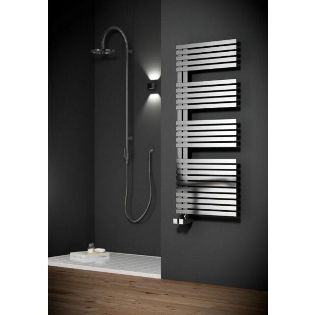 Alt Tag Template: Buy Reina Entice Brushed Stainless Steel Designer Heated Towel Rail 1700mm H x 500mm W Dual Fuel - Thermostatic by Reina for only £826.80 in Reina, Dual Fuel Thermostatic Towel Rails at Main Website Store, Main Website. Shop Now