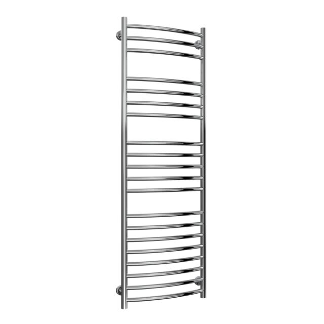 Alt Tag Template: Buy Reina Eos Polished Curved Stainless Steel Heated Towel Rail 1500mm H x 500mm W Dual Fuel - Thermostatic by Reina for only £454.80 in Reina, Dual Fuel Thermostatic Towel Rails at Main Website Store, Main Website. Shop Now