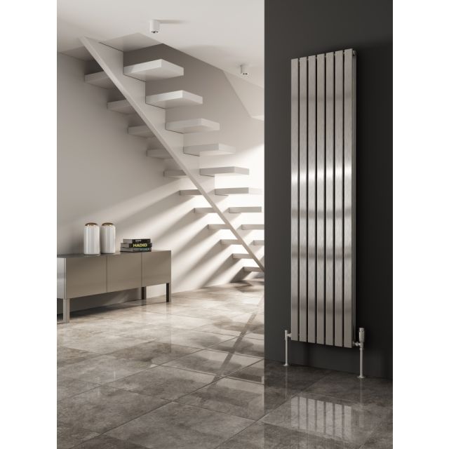 Alt Tag Template: Buy Reina Flox Double Panel Vertical Radiator 1800mm H x 472mm W Satin Polished Central Heating by Reina for only £992.87 in Reina at Main Website Store, Main Website. Shop Now