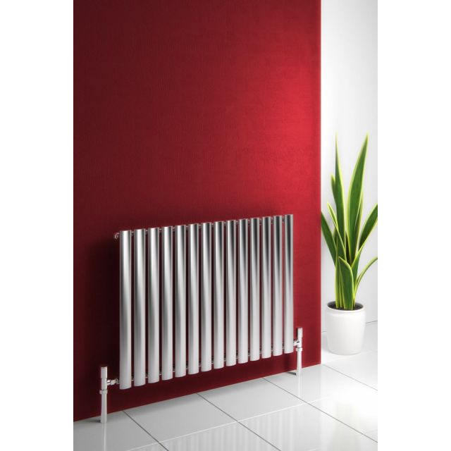 Alt Tag Template: Buy Reina Nerox Stainless Steel Brushed Horizontal Designer Radiator 600mm H x 826mm W Single Panel Electric Only - Thermostatic by Reina for only £403.44 in Reina, Electric Thermostatic Horizontal Radiators at Main Website Store, Main Website. Shop Now