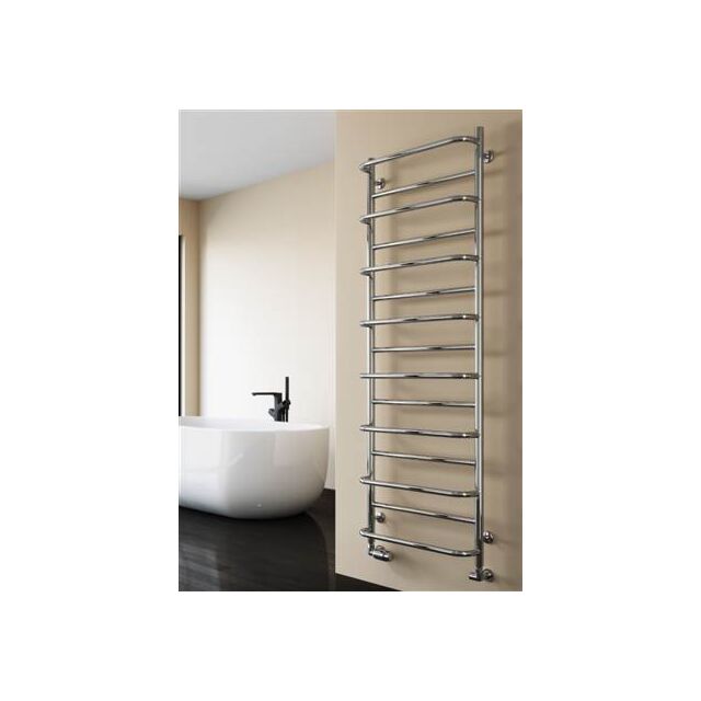 Alt Tag Template: Buy Reina Belbo Stainless Steel Designer Heated Towel Rails Polished 820mm H x 530mm W - Electric Only Standard by Reina for only £300.64 in Reina, Electric Standard Designer Towel Rails at Main Website Store, Main Website. Shop Now
