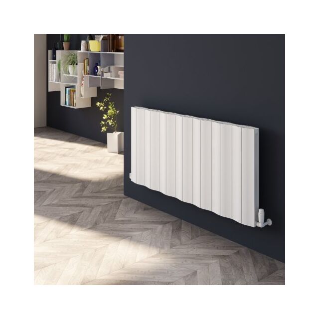 Alt Tag Template: Buy Reina Wave Aluminium Horizontal Designer Heated Radiators by Reina for only £266.80 in View All Radiators, SALE, Cheap Radiators, Reina, Reina Designer Radiators, Aluminium Horizontal Designer Radiators, White Horizontal Designer Radiators at Main Website Store, Main Website. Shop Now