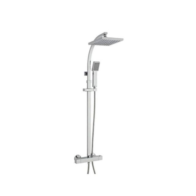 Alt Tag Template: Buy Kartell Pure Thermostatic Exposed Bar Shower Valve with Slimline Drencher and Adjustable Handset by Kartell for only £160.00 in Exposed Shower Valves, Bar Shower Valves at Main Website Store, Main Website. Shop Now