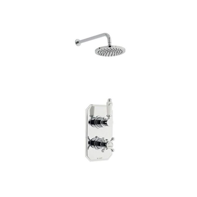 Alt Tag Template: Buy Kartell Viktory Thermostatic Concealed Shower Valve with Fixed Overhead Drencher by Kartell for only £237.15 in Accessories, Showers, Shower Accessories, Kartell UK, Shower Valves, Shower Accessories, Concealed Shower Valves at Main Website Store, Main Website. Shop Now