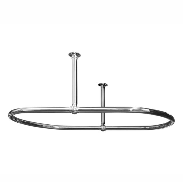 Alt Tag Template: Buy Plumbers Choice Traditional Oval 1100 x 690mm Chrome Oval Shower Curtain Rail Side Ceiling Stays by Plumbers Choice for only £209.73 in Plumbers Choice, Shower Curtain Rails, Shower Accessories, Plumbers Choice Valves & Accessories, Shower Curtain Rails, Shower Curtain Rails at Main Website Store, Main Website. Shop Now