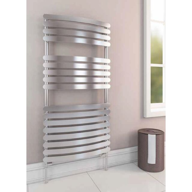 Alt Tag Template: Buy Eastbrook Staverton Tube on Tube Steel Curved Chrome Heated Towel Rail 600mm H x 600mm W Electric Only - Thermostatic by Eastbrook for only £477.98 in Eastbrook Co., Electric Thermostatic Towel Rails Vertical at Main Website Store, Main Website. Shop Now