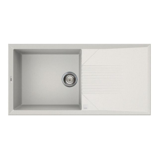 Alt Tag Template: Buy Reginox Tekno 480 White 1 Bowl Reversible Kitchen Sink by Reginox for only £200.80 in Granite Kitchen Sinks at Main Website Store, Main Website. Shop Now