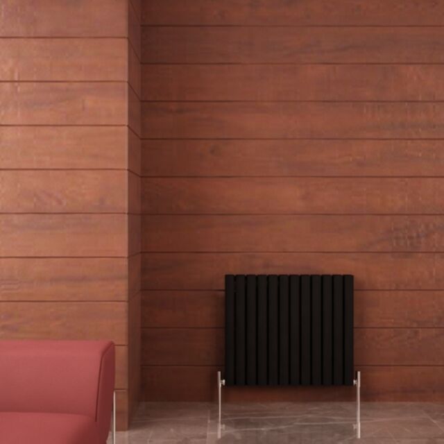 Alt Tag Template: Buy Carisa Tallis Aluminium Horizontal Designer Radiator 600mm H x 710mm W Double Panel - Textured Black by Carisa for only £364.11 in Aluminium Radiators, Carisa Designer Radiators, 4000 to 4500 BTUs Radiators at Main Website Store, Main Website. Shop Now