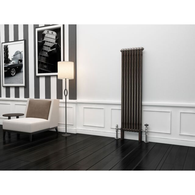 Alt Tag Template: Buy TradeRad Premium Raw Metal Lacquer Vertical 2 Column Radiator 1500mm H x 384mm W by TradeRad for only £278.07 in Shop By Brand, Radiators, TradeRad, Column Radiators, TradeRad Radiators, Vertical Column Radiators, TradeRad Premium Vertical Radiators, Raw Metal Vertical Column Radiators at Main Website Store, Main Website. Shop Now