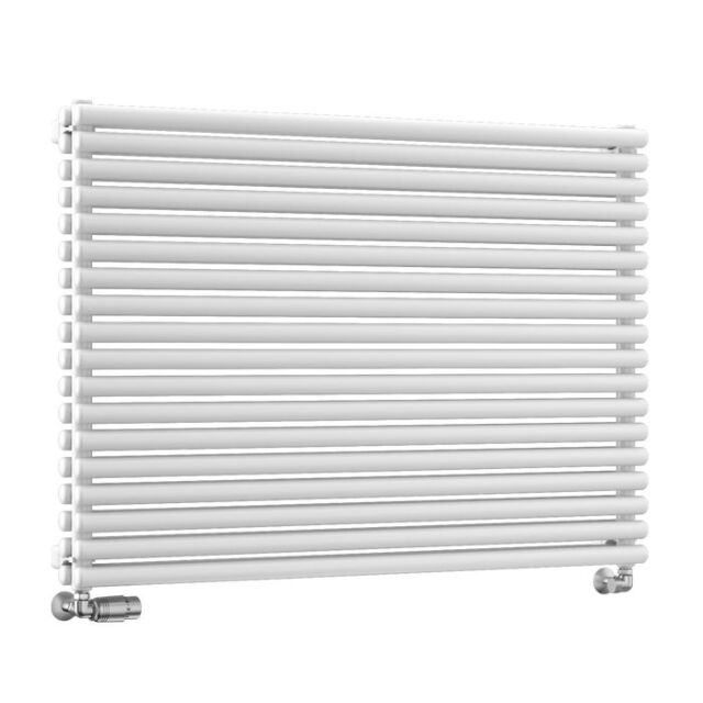 Alt Tag Template: Buy TradeRad Premium Steel Round Tube Double Panel Horizontal Designer Radiator White 606mm H x 700mm W by TradeRad for only £401.88 in Radiators, Designer Radiators, Horizontal Designer Radiators, 2500 to 3000 BTUs Radiators at Main Website Store, Main Website. Shop Now