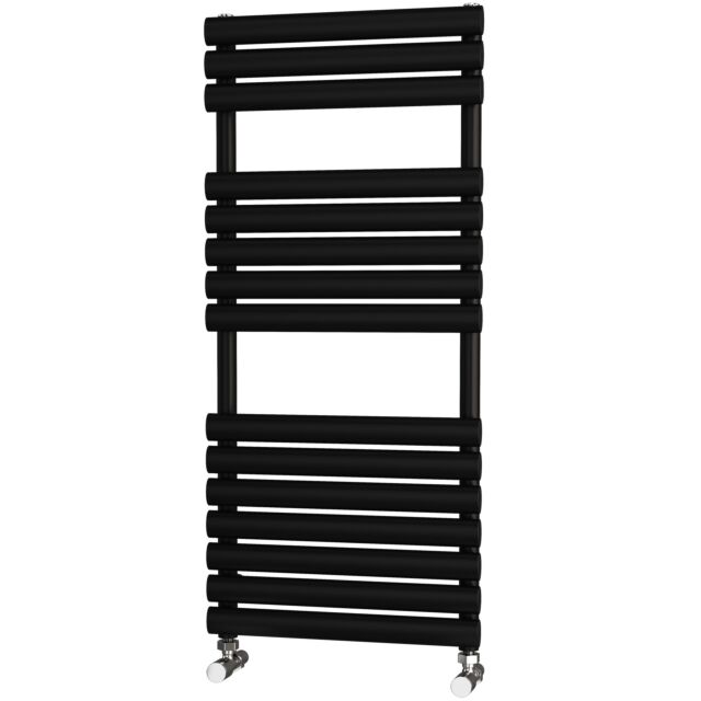 Alt Tag Template: Buy Traderad Elliptical Black Tube Designer Towel Rail 1100mm H x 500mm W - Dual Fuel - Thermostatic by TradeRad for only £326.83 in Dual Fuel Thermostatic Towel Rails at Main Website Store, Main Website. Shop Now