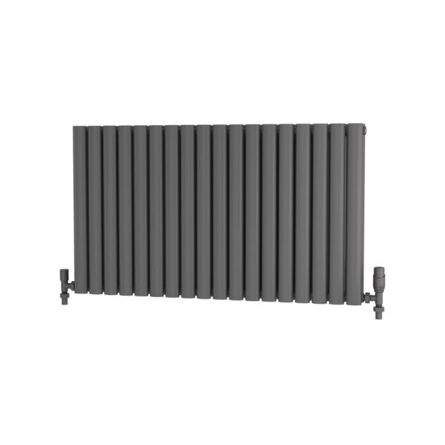 Alt Tag Template: Buy Traderad Elliptical Tube Steel Anthracite Horizontal Designer Radiator 600mm H x 1050mm W Double Panel - Dual Fuel - Standard by TradeRad for only £397.66 in Radiators, Dual Fuel Radiators, TradeRad, Dual Fuel Standard Radiators, TradeRad Radiators, Traderad Elliptical Tube Designer Radiators, Dual Fuel Standard Horizontal Radiators at Main Website Store, Main Website. Shop Now