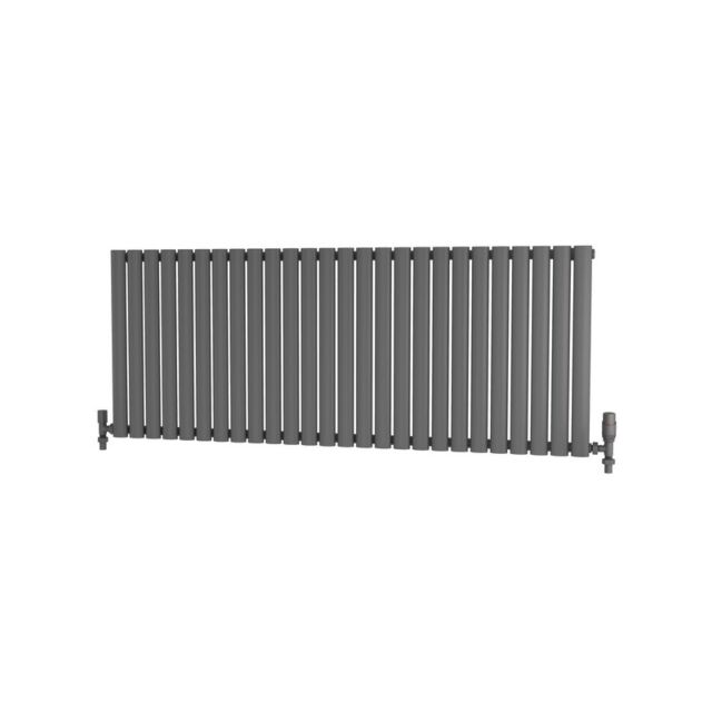 Alt Tag Template: Buy Traderad Elliptical Tube Steel Anthracite Horizontal Designer Radiator 600mm x 1520mm Single Panel - Central Heating by TradeRad for only £270.71 in Radiators, TradeRad, View All Radiators, Designer Radiators, TradeRad Radiators, Horizontal Designer Radiators, Traderad Elliptical Tube Designer Radiators, Anthracite Horizontal Designer Radiators at Main Website Store, Main Website. Shop Now