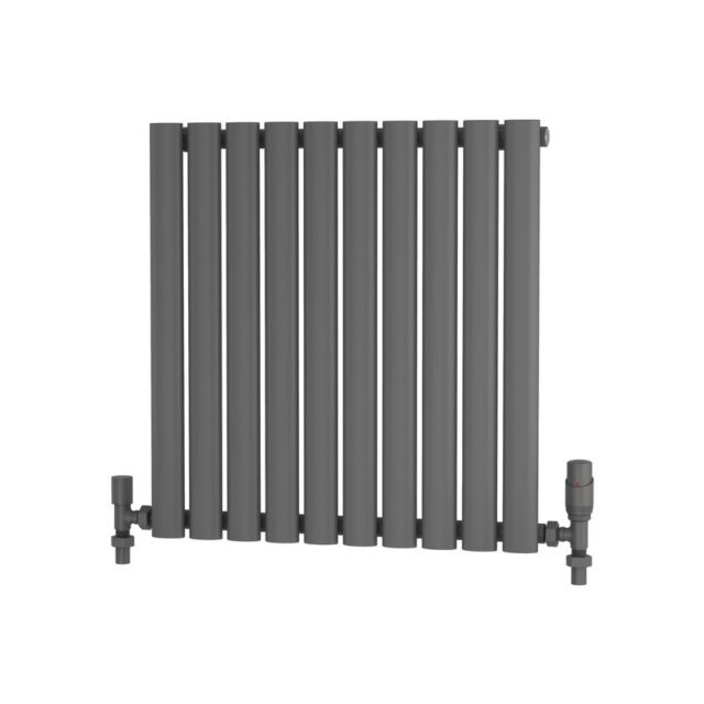 Alt Tag Template: Buy Traderad Elliptical Tube Steel Anthracite Horizontal Designer Radiator 600mm x 600mm Single Panel - Central Heating by TradeRad for only £140.52 in Radiators, TradeRad, View All Radiators, Designer Radiators, TradeRad Radiators, Horizontal Designer Radiators, Traderad Elliptical Tube Designer Radiators, Anthracite Horizontal Designer Radiators at Main Website Store, Main Website. Shop Now