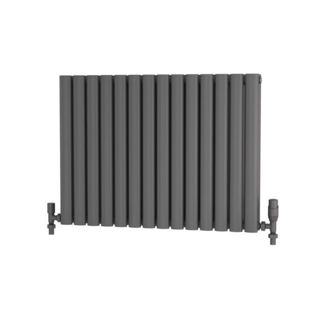 Alt Tag Template: Buy Traderad Elliptical Tube Steel Anthracite Horizontal Designer Radiator 600mm H x 820mm W Double Panel - Central Heating by TradeRad for only £247.80 in Radiators, TradeRad, View All Radiators, Designer Radiators, TradeRad Radiators, Horizontal Designer Radiators, Traderad Elliptical Tube Designer Radiators, Anthracite Horizontal Designer Radiators at Main Website Store, Main Website. Shop Now