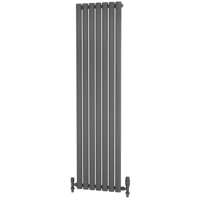 Alt Tag Template: Buy Traderad Elliptical Tube Steel Anthracite Vertical Designer Radiator 1600mm H x 412mm W Single Panel - Central Heating by TradeRad for only £162.43 in Radiators, TradeRad, View All Radiators, Designer Radiators, TradeRad Radiators, Vertical Designer Radiators, Traderad Elliptical Tube Designer Radiators at Main Website Store, Main Website. Shop Now