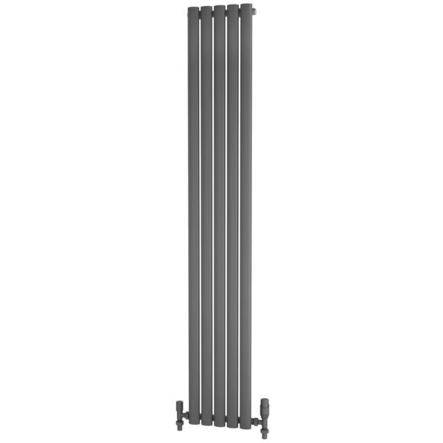 Alt Tag Template: Buy Traderad Elliptical Tube Steel Anthracite Vertical Designer Radiator 1800mm x 295mm Single Panel - Central Heating by TradeRad for only £156.70 in Radiators, TradeRad, View All Radiators, Designer Radiators, TradeRad Radiators, Vertical Designer Radiators, Traderad Elliptical Tube Designer Radiators at Main Website Store, Main Website. Shop Now