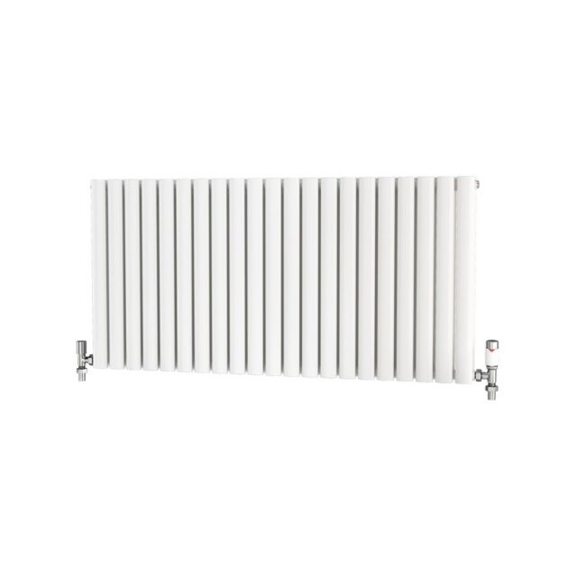 Alt Tag Template: Buy Traderad Elliptical Tube Steel White Horizontal Designer Radiator 600mm H x 1250mm W Double Panel - Electric Only - Standard by TradeRad for only £465.42 in Radiators, TradeRad, View All Radiators, Electric Radiators, Electric Standard Radiators, TradeRad Radiators, Traderad Elliptical Tube Designer Radiators at Main Website Store, Main Website. Shop Now