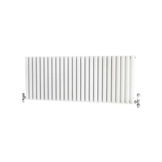 Alt Tag Template: Buy Traderad Elliptical Tube Steel White Horizontal Designer Radiator 600mm x 1520mm Double Panel - Central Heating by TradeRad for only £352.85 in Radiators, TradeRad, View All Radiators, Designer Radiators, TradeRad Radiators, Horizontal Designer Radiators, Traderad Elliptical Tube Designer Radiators at Main Website Store, Main Website. Shop Now